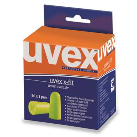 Afbeeldingen van uvex x-fit oordop, 50 paar in minidispenser (1 CS)