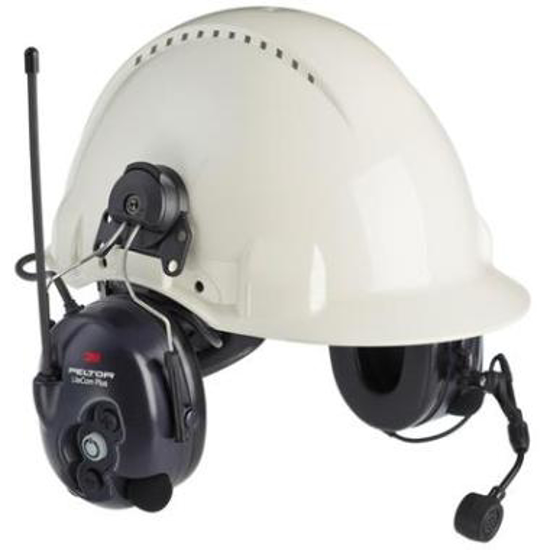 Afbeeldingen van 3M Peltor LiteCom Plus Headset gehoorkap met helmbevestiging (1 ST)