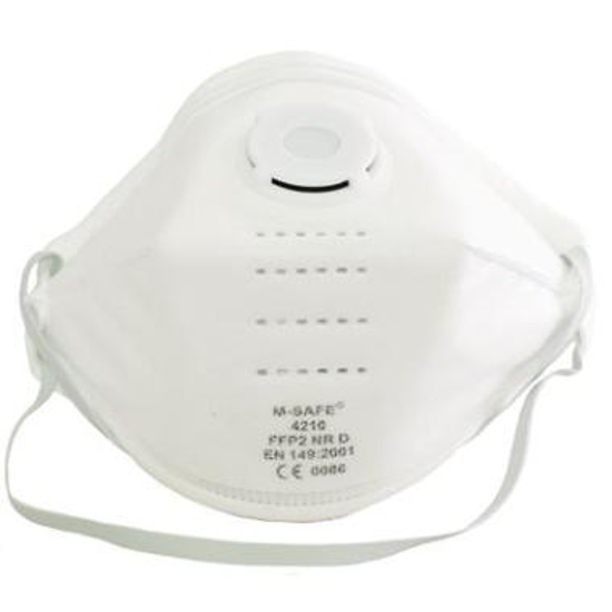 Afbeeldingen van M-Safe 4210 stofmasker FFP2 NR D met uitademventiel (20 ST)