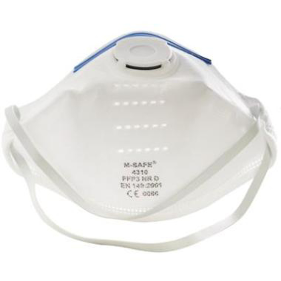 Afbeeldingen van M-Safe 4310 stofmasker FFP3 NR D met uitademventiel (20 ST)