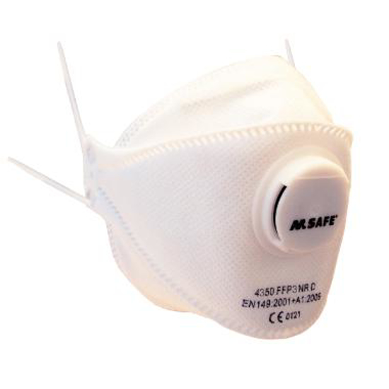 Afbeeldingen van M-Safe 4350 stofmasker FFP3 NR D met uitademventiel (10 ST)