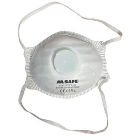 Afbeeldingen van M-Safe 6230 stofmasker FFP2 NR met uitademventiel (20 ST)