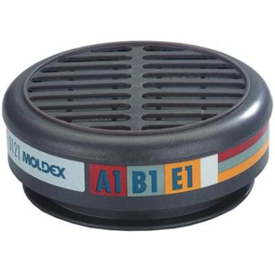 Afbeeldingen van Moldex 820001 gas- en dampfilter A1B1E1 (60 ST)