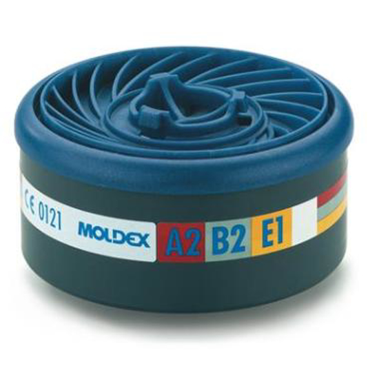 Afbeeldingen van Moldex 950001 gas- en dampfilter A2B2E1 (48 ST)