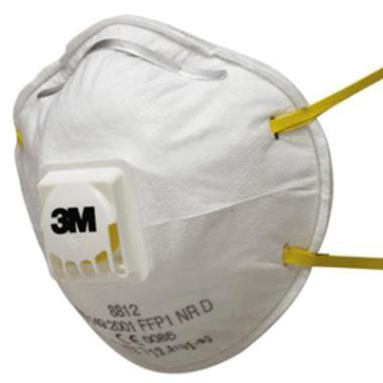 Afbeeldingen van 3M 8812 stofmasker FFP1 NR D met uitademventiel (10 ST)