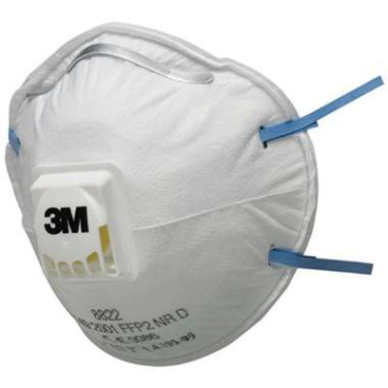 Afbeeldingen van 3M 8822 stofmasker FFP2 NR D met uitademventiel (10 ST)