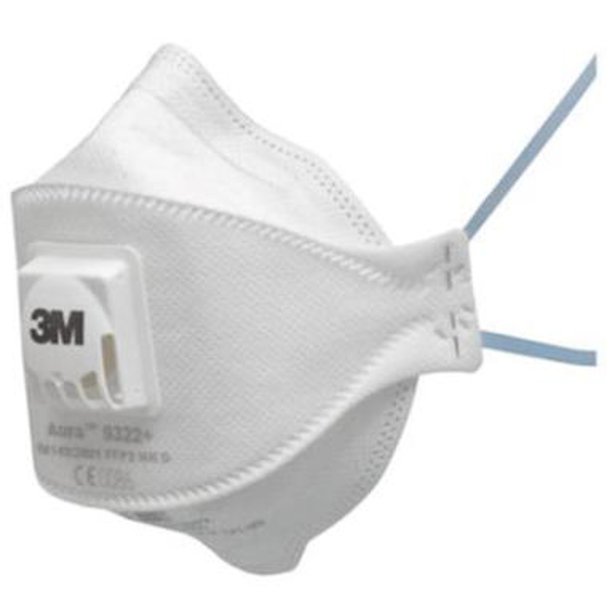 Afbeeldingen van 3M Aura 9322+ stofmasker FFP2 NR D met uitademventiel (10 ST)