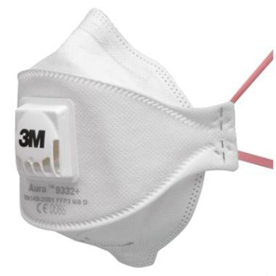 Afbeeldingen van 3M Aura 9332+ stofmasker FFP3 NR D met uitademventiel (10 ST)