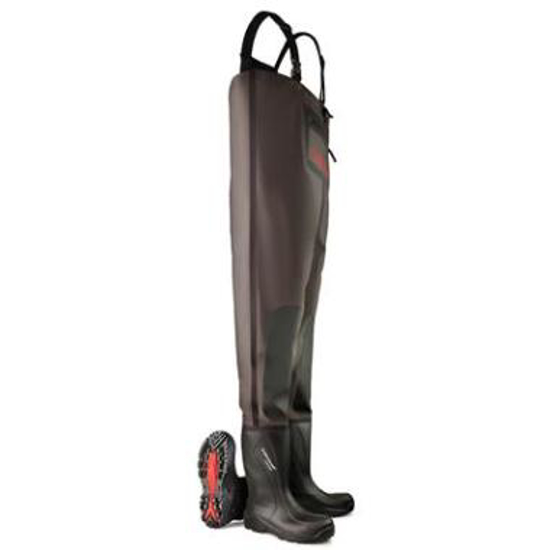 Afbeeldingen van Dunlop Purofort+ Chest Wader Full Safety waadbroek S5 (1 PR)