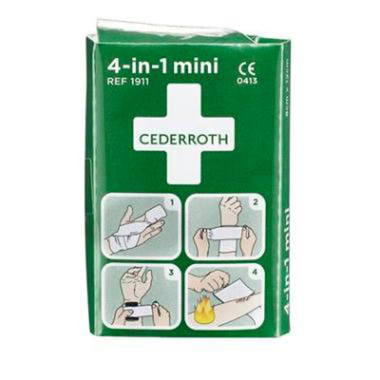 Afbeeldingen van Cederroth 4-in-1 mini bloedstelpende verbanden (1 ST)