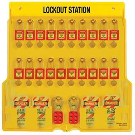 Afbeeldingen van Masterlock 1484BP410 Lockout station (1 ST)