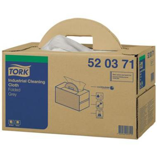 Afbeeldingen van Tork Industrial Cloth Handy Box Grey werkdoek (1 ST)