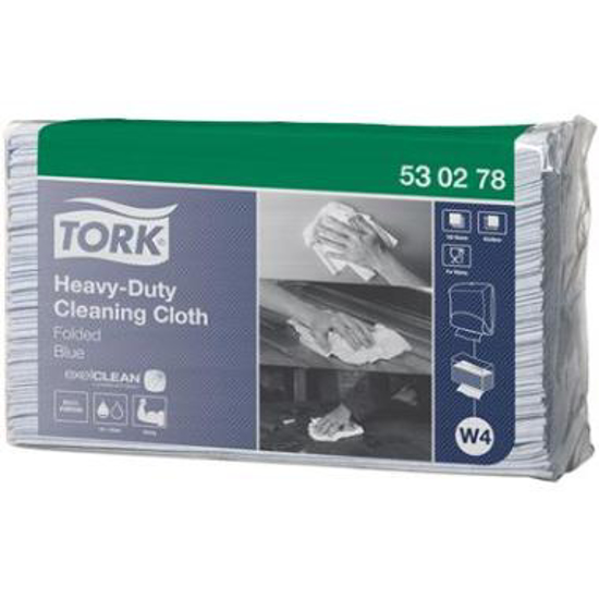 Afbeeldingen van Tork Heavy-Duty Cloth Folded Blue werkdoek (1 ST)