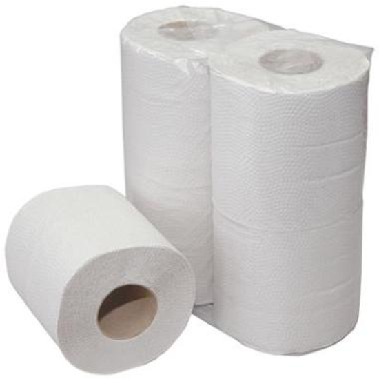 Afbeeldingen van 2-laags toiletpapier, 200 vel, 16x4 rollen, recycled (1 ST)