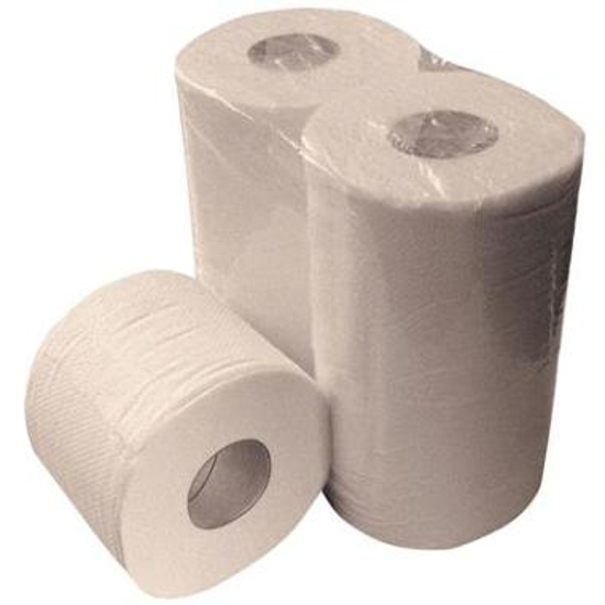 Afbeeldingen van 2-laags toiletpapier, 400 vel, 10x4 rollen, recycled (1 ST)